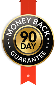 90-day money-back guarantee badge for Brain Song digital program